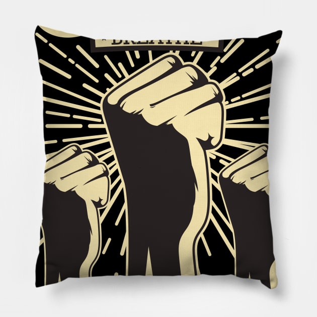 I Can't Breathe Black Lives Matter Pillow by sufian