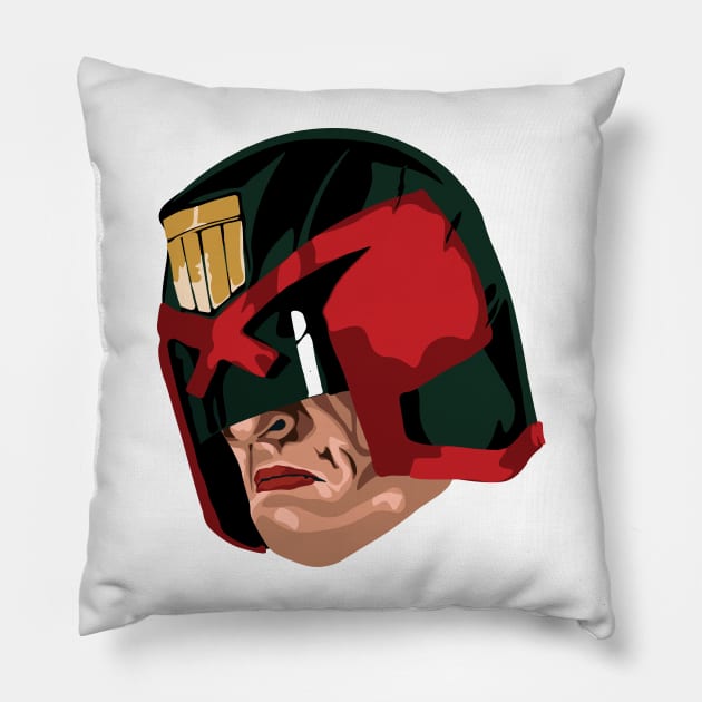 Dredd Pillow by FutureSpaceDesigns