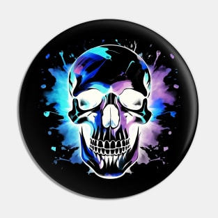 psychedelic skull Pin