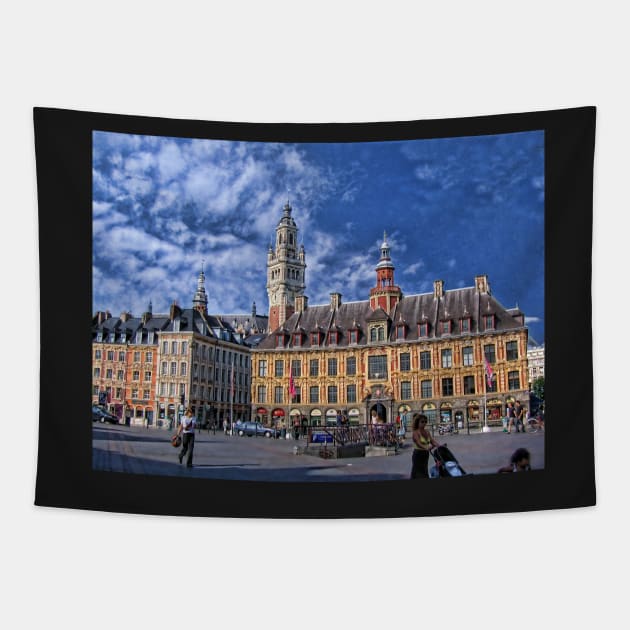 Grand' Place, Lille, France Tapestry by vadim19