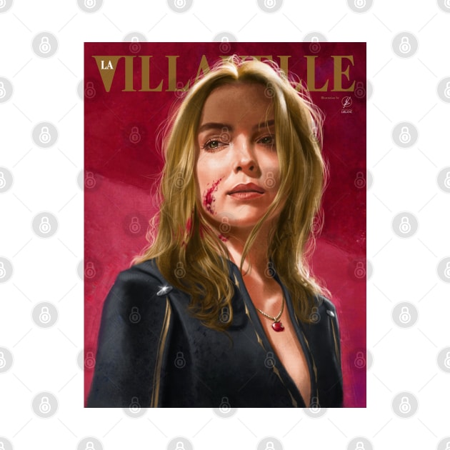 Villanelle Painted Portrait by wolfgangleblanc