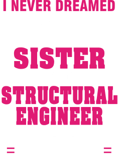 Structural Engineer Br  – Cool Sister Of Freaking Awesome Structural Engineer Magnet