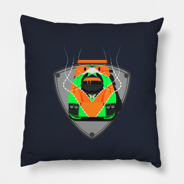 787B Le  Mans Pillow by AutomotiveArt