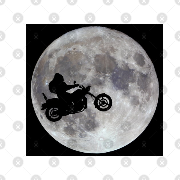 Big Foot, Big Bike and Big Bright Moon 1 by NewSignCreation