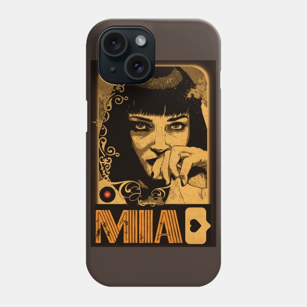 Mia W. Vintage Ticket Phone Case by CTShirts