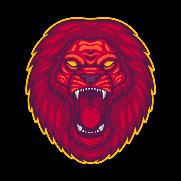 Lion Mascot by giggleapin