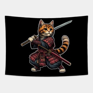 Samurai cat Tapestry