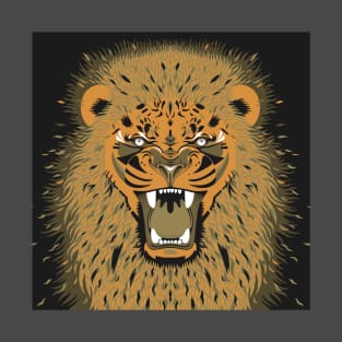 lion gold roar T-Shirt