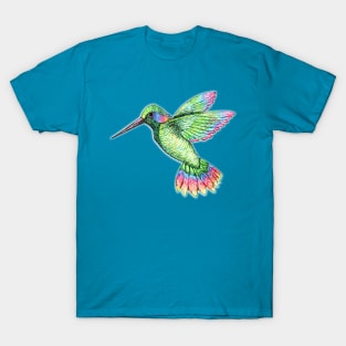 Hummingbirds of The Caribbean T-Shirt XL / Solar Citrus