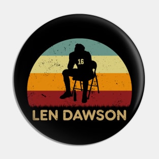 Retro Sunset - Len Dawson Pin