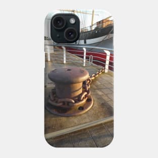 Scottish Photography Series (Vectorized) - Glenlee Ship and Anchor, Glasgow Phone Case