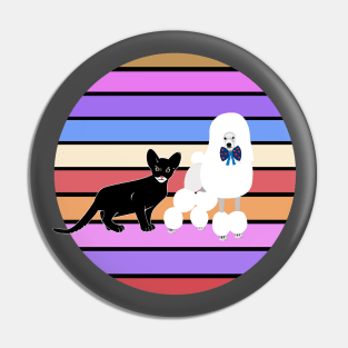 Cat and Dog Pin