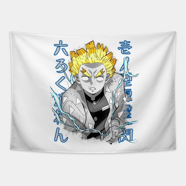 Zenitsu Rokuren Tapestry by Gonpachiro