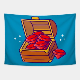 Diamond In Box Cartoon Tapestry