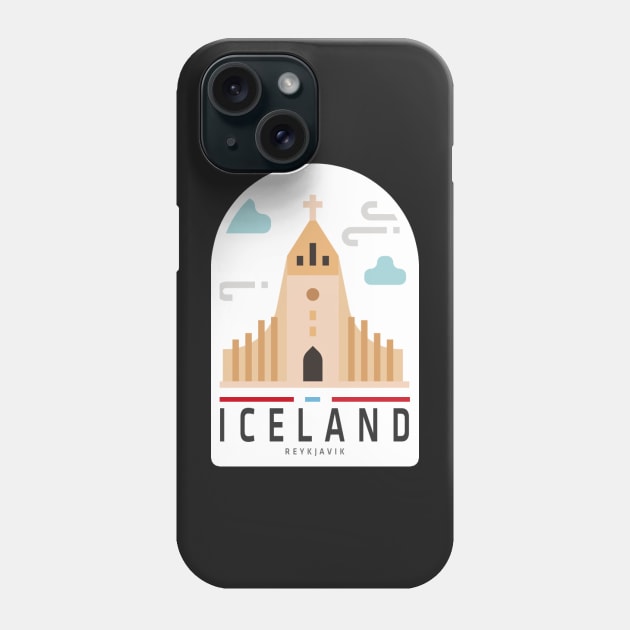 Reykjavik, Reykjavik Iceland, Reykjavik Island Sticker Phone Case by norwayraw