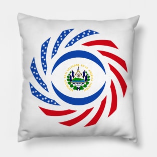 Salvadoran American Multinational Patriot Flag Series Pillow