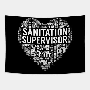 Sanitation Supervisor Heart Tapestry