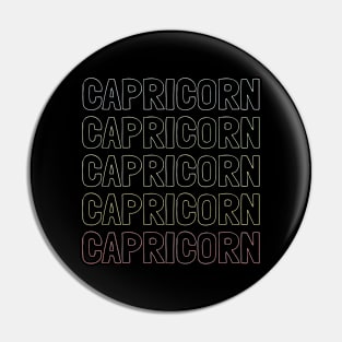 Capricorn Zodiac Pattern Pin