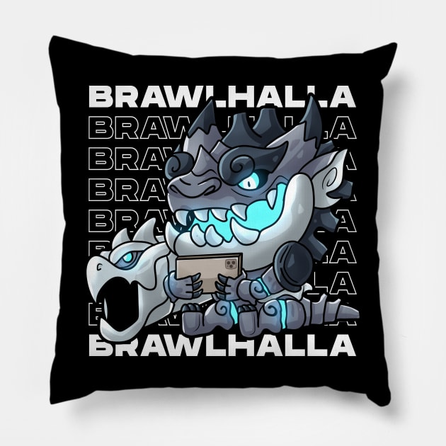 Onyx Brawlhalla Pillow by RahmanDG