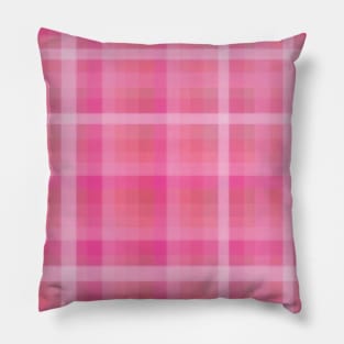 Pale Pink Plaid Pillow