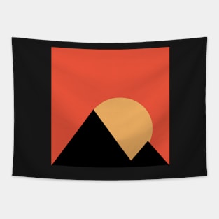 Sunrise behind the pyramids Tapestry