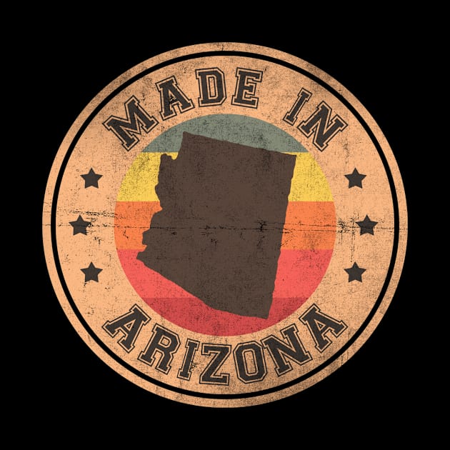 Arizona State Retro Vintage Design by Happy as I travel