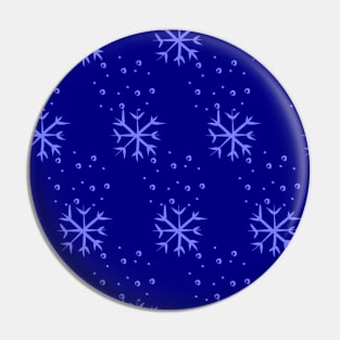 Blue snowflakes. Christmas winter Pin