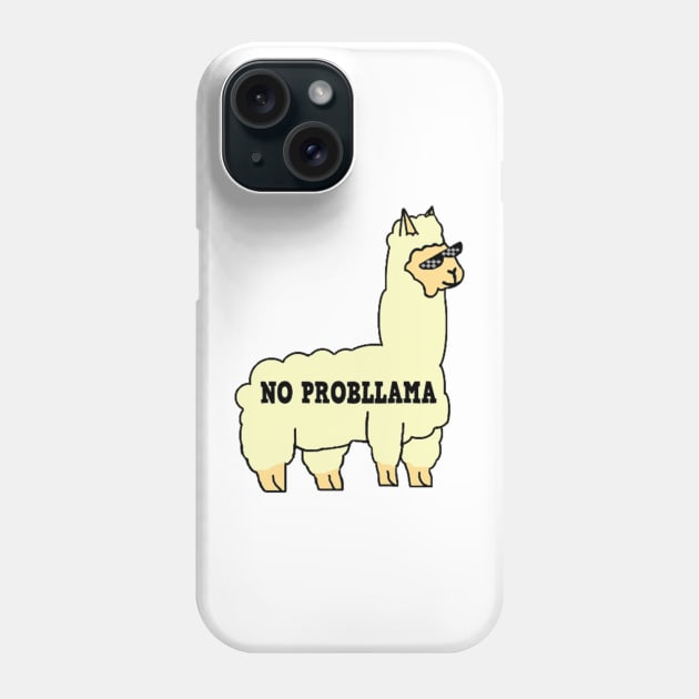 No Probllama Phone Case by Where's My Noods