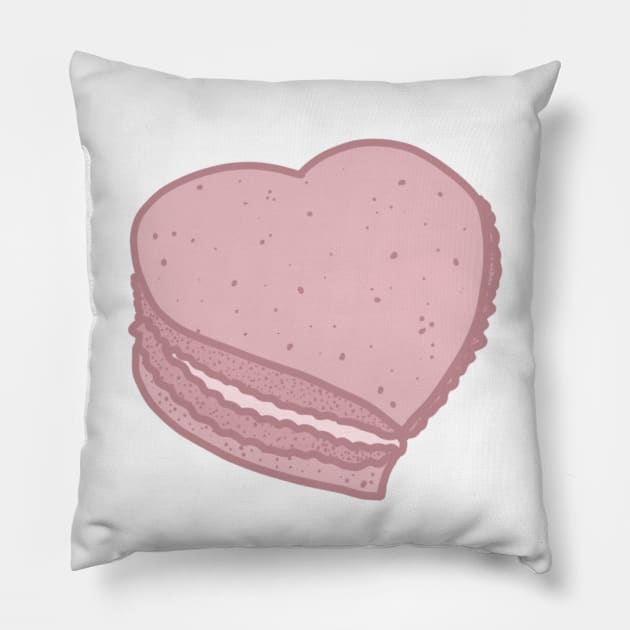 heart macaron Pillow by Peachbaby_k 