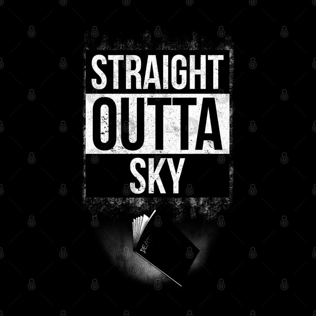 Anime notebook-straight outta sky by ntesign