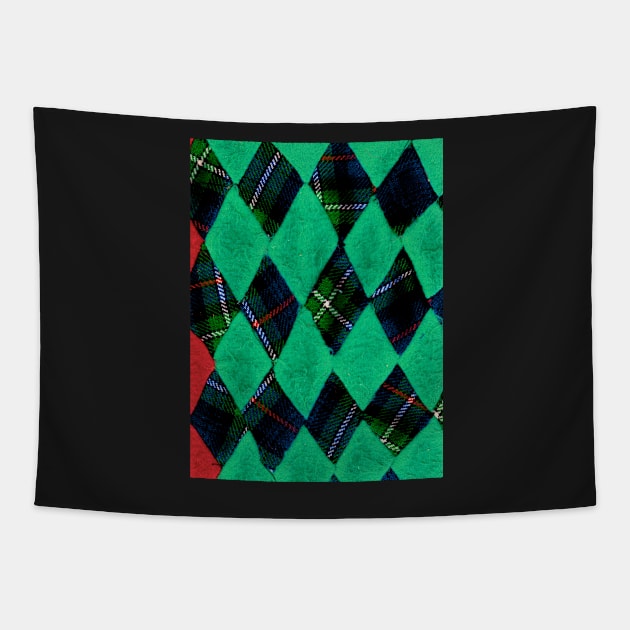 Tartan Diamonds Tapestry by Go-Postal