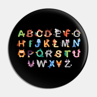 Animal alphabet back to school Pin