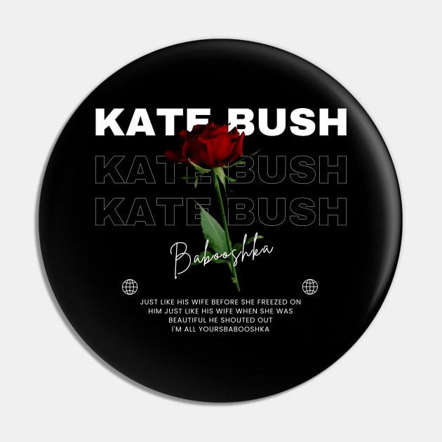 Kate Bush // Flower Pin by TOY MACHINE 