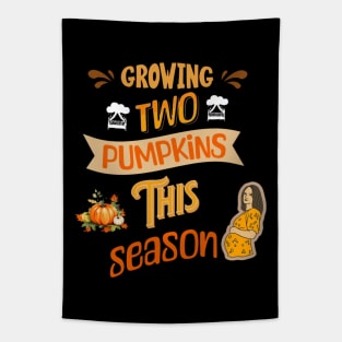 Growing Two Pumpkins This Season, Pregnancy Announcement Tapestry