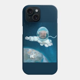 Baby Astronaut with Teddy Bear Phone Case