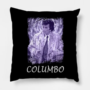 Columbo's Cerebral Chess Unpuzzling Crime On Screen Pillow