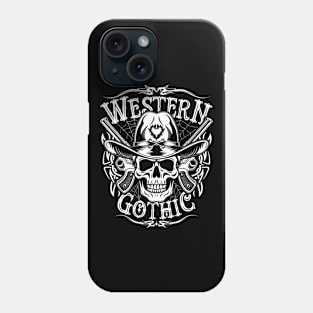 Western Gothic Cool Old West Meets Goth Phone Case