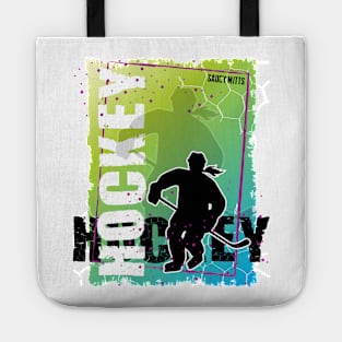 Abstract Women's Hockey Player Tote