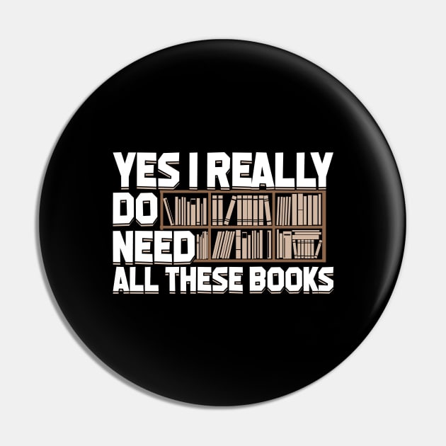 Yes I Really Do Need All These Books Pin by Dolde08