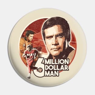 6 million dollar man retro Pin