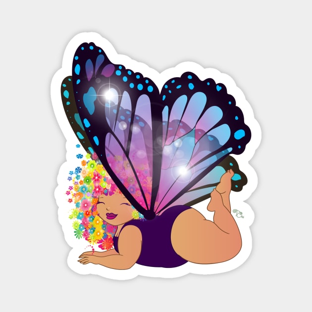 Flower Fairy Magnet by Toni Tees