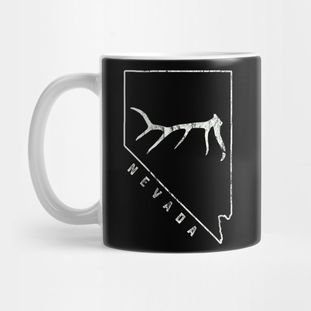 Elk Or Deer Shed Nevada Drawing Map Antler Hunter T Shirt Shed Antler Shed Antler Shed Hunting Sh Mug Teepublic