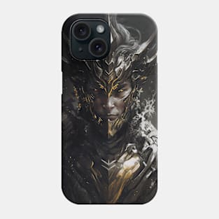 Warrior Portrait Fantasy Painting Dark Character Wild Spirit Epic Phone Case