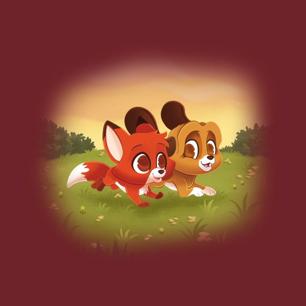 Fox and the Hound by sophieeves