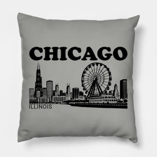 Chicago Cityscape Pillow