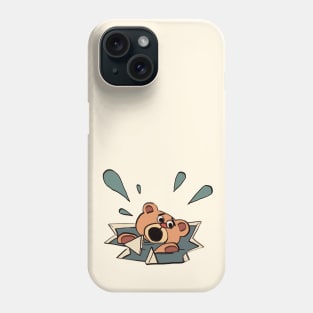 the slipped bear from that weak ice tv psa / Varokaa heikkoa jäätä Phone Case