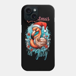 Flamingo Wonderland | 'Christmas in July' Celebration T-Shirt Phone Case