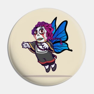 cute zombies butterfly Pin