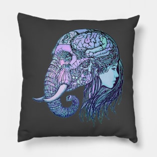 The Girl and the Elephant Pillow