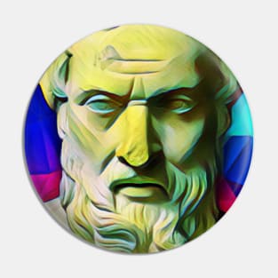 Herodotus Colourful Portrait | Herodotus Artwork 7 Pin